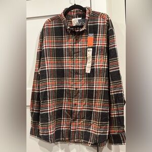 NWT St John’s Bay Super Soft Signature Flannel in Grey Plaid - Size XXL
